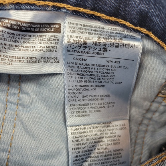 Levis 550 Relaxed Fit Tapered Leg Mens Blue Denim Jeans 36x32 005504886 - Picture 10 of 16